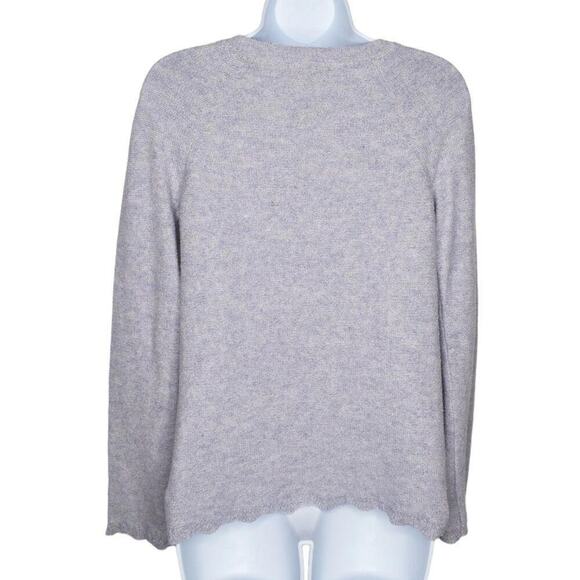 Loft Womens Lilac Purple Heathered Long Sleeve Knit Pullover Cotton‎ Sweater XS - Picture 4 of 8